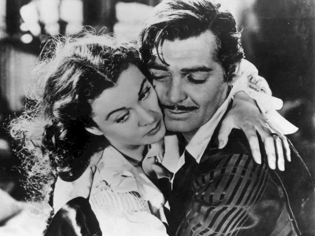 Vivien Leigh und Clark Gable in Film "Vom Winde verweht" (Archiv)