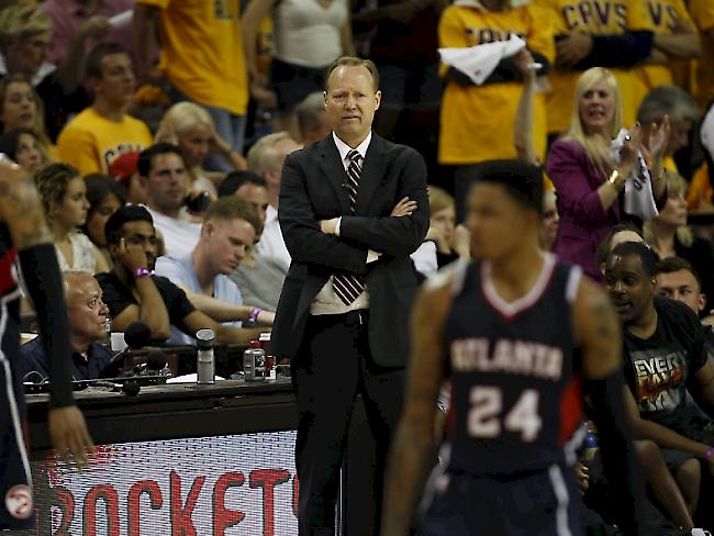 Atlantas Coach Mike Budenholzer wirkt skeptisch